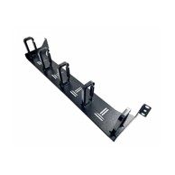 NAVIATEC Vodilica za kablove 19" s 5 prstena, 1U uspravna, crna, NVT-CABMNG-1U5H